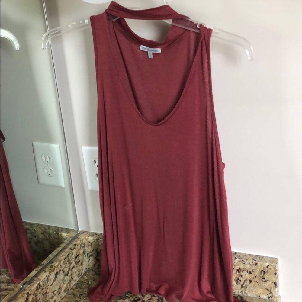 Choker, Low-Cut Flowy Top